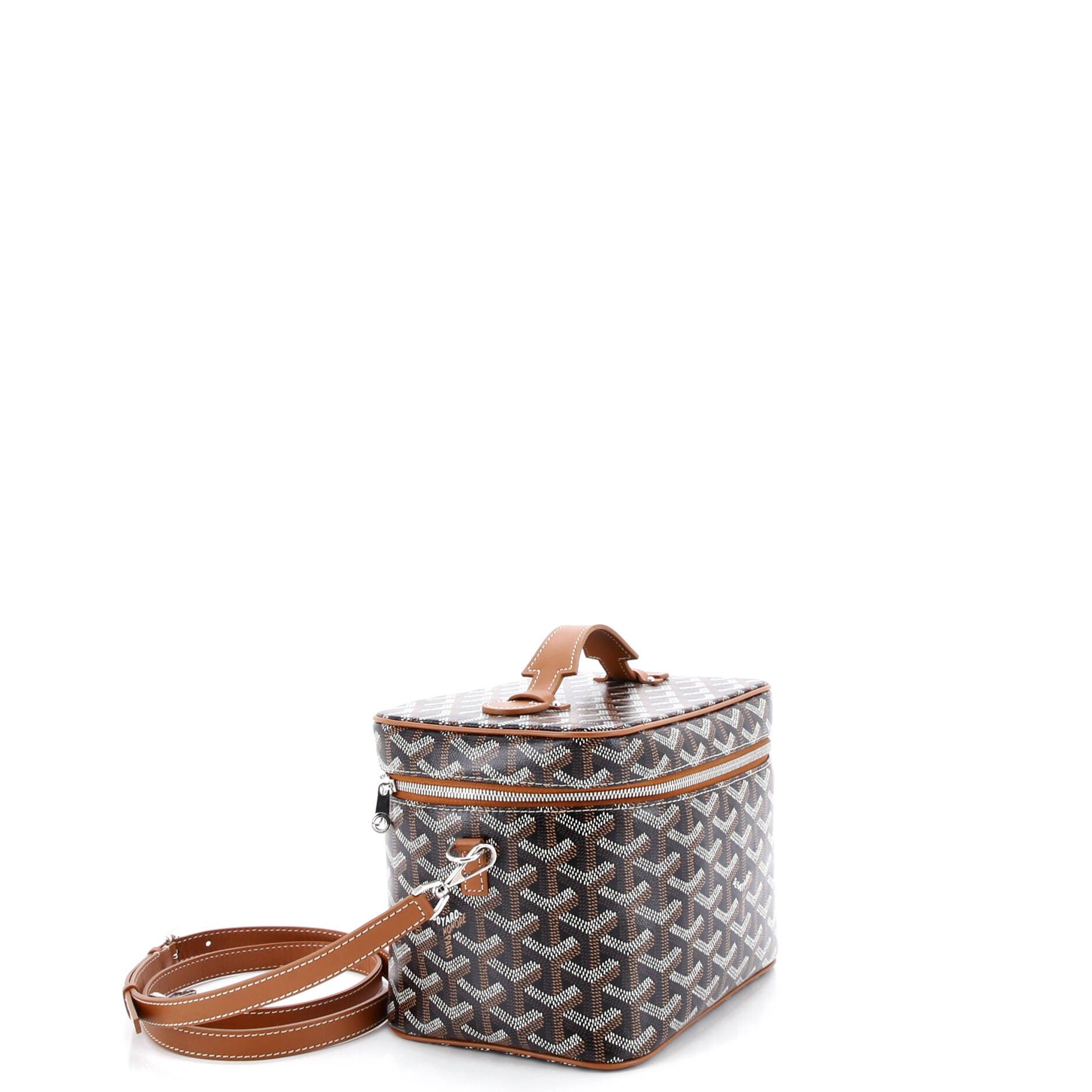Pre-Owned Goyard Muse Vanity Case Coated Canvas, Alternate, color, 