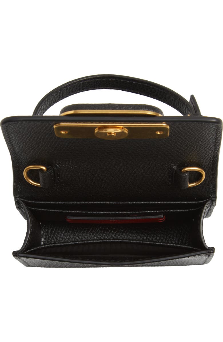 Valentino Garavani Micro VLOGO Leather Top Handle Bag, Alternate, color,