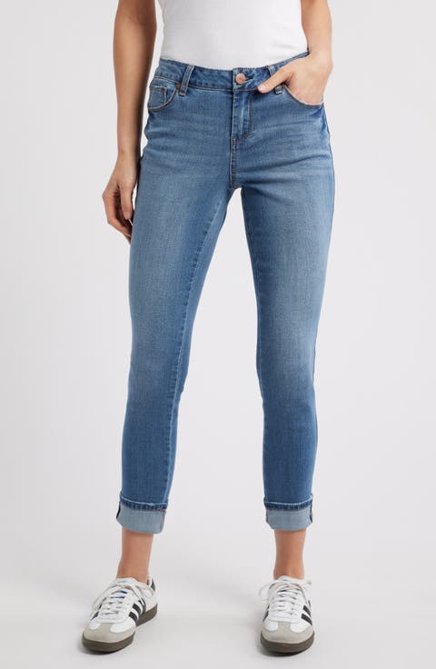 Cuffed Ankle Skinny Jeans (Isabelle) (Petite)