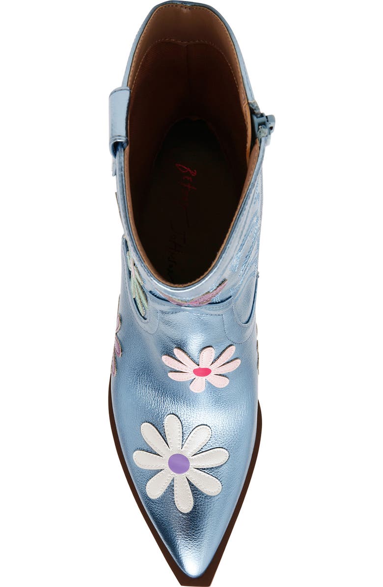 Betsey Johnson Teddy Pointed Toe Western Boot, Alternate, color,