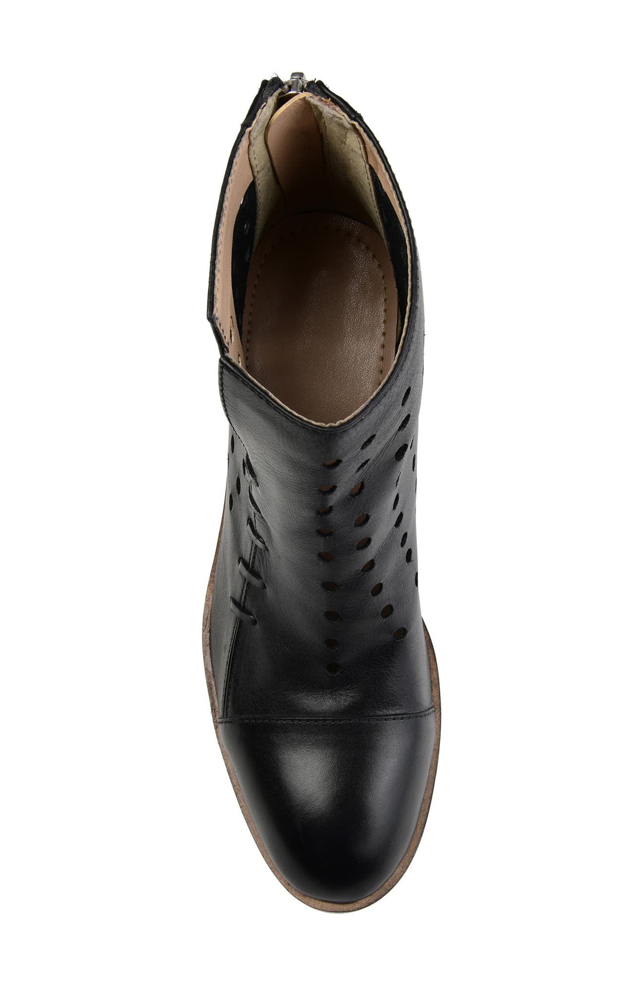 Journee Collection JOURNEE Ulima Whip Stitch Perforated Bootie (Women ...