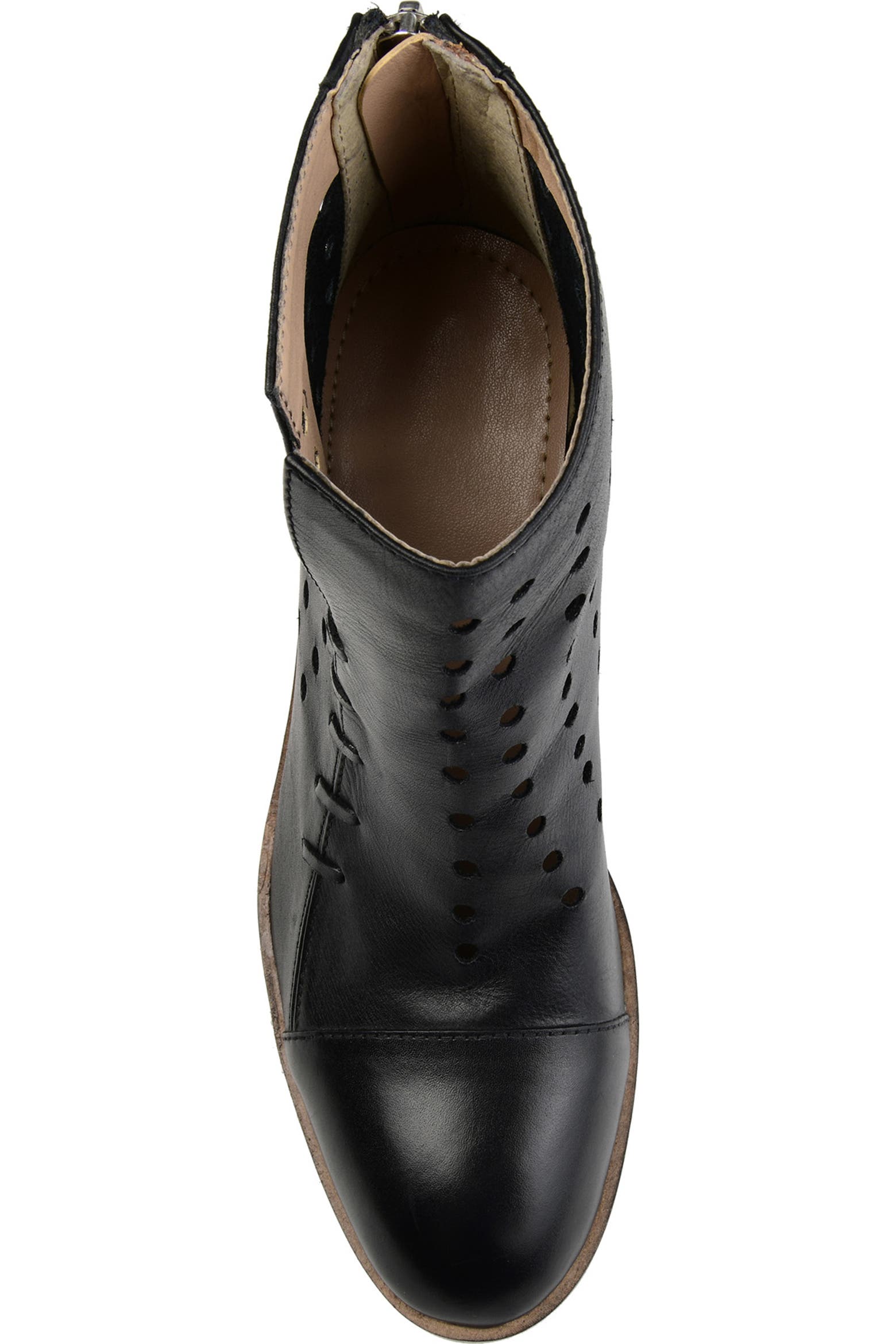 Whip Rack Journee Collection JOURNEE Ulima Whip Stitch Perforated Bootie (Women ...