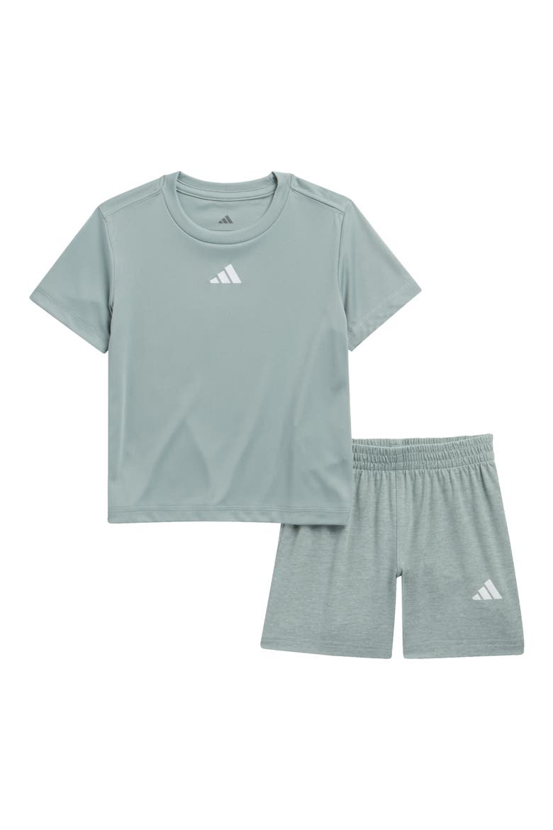 Kids' Jersey T-Shirt & Shorts Set, Main, color, WONDER SAGE