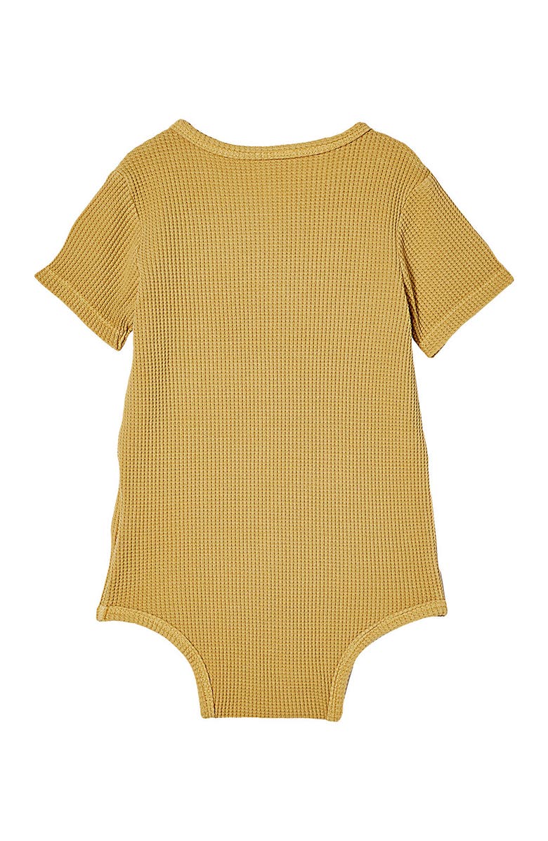 Cotton On The Short Sleeve Waffle Bodysuit, Alternate, color,