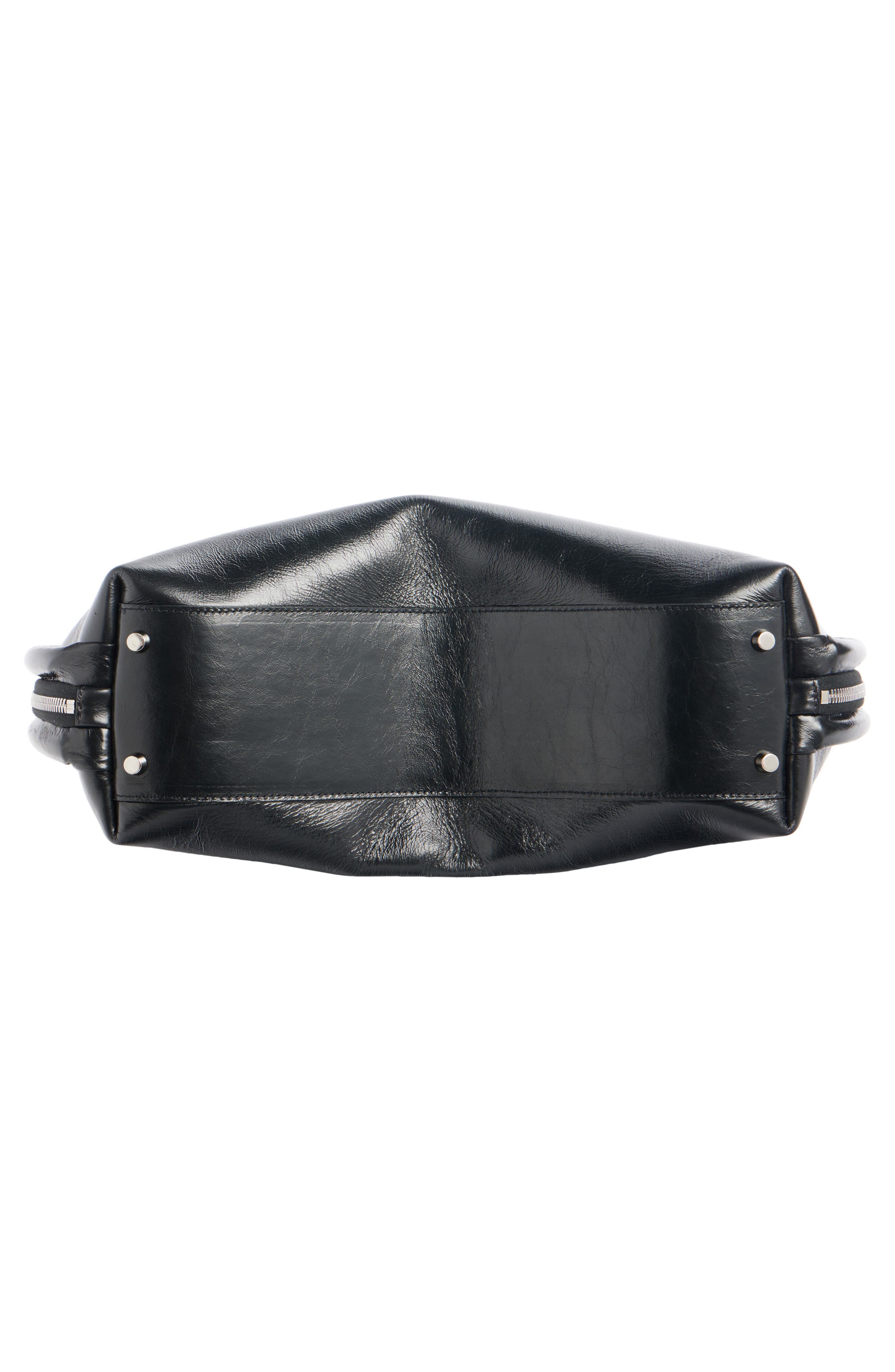 Acne Studios Bowlina Leather Top Handle Bag, Alternate, color, 