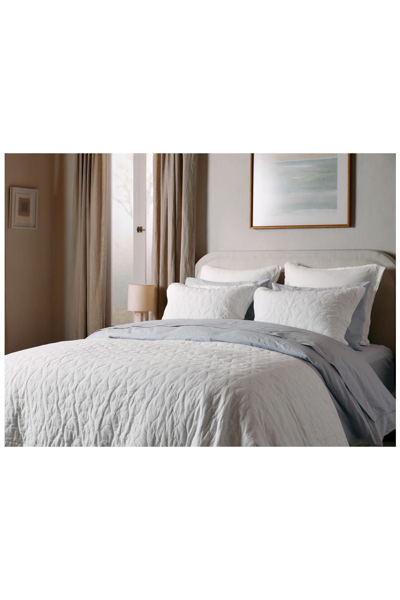 Soft Stitch Organic Cotton Quilt, Alternate, color, WHITE