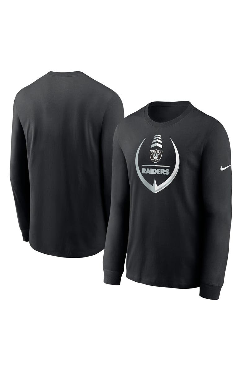 Nike Men's Nike Black Las Vegas Raiders Icon Legend Long Sleeve Performance T-Shirt, Main, color, 