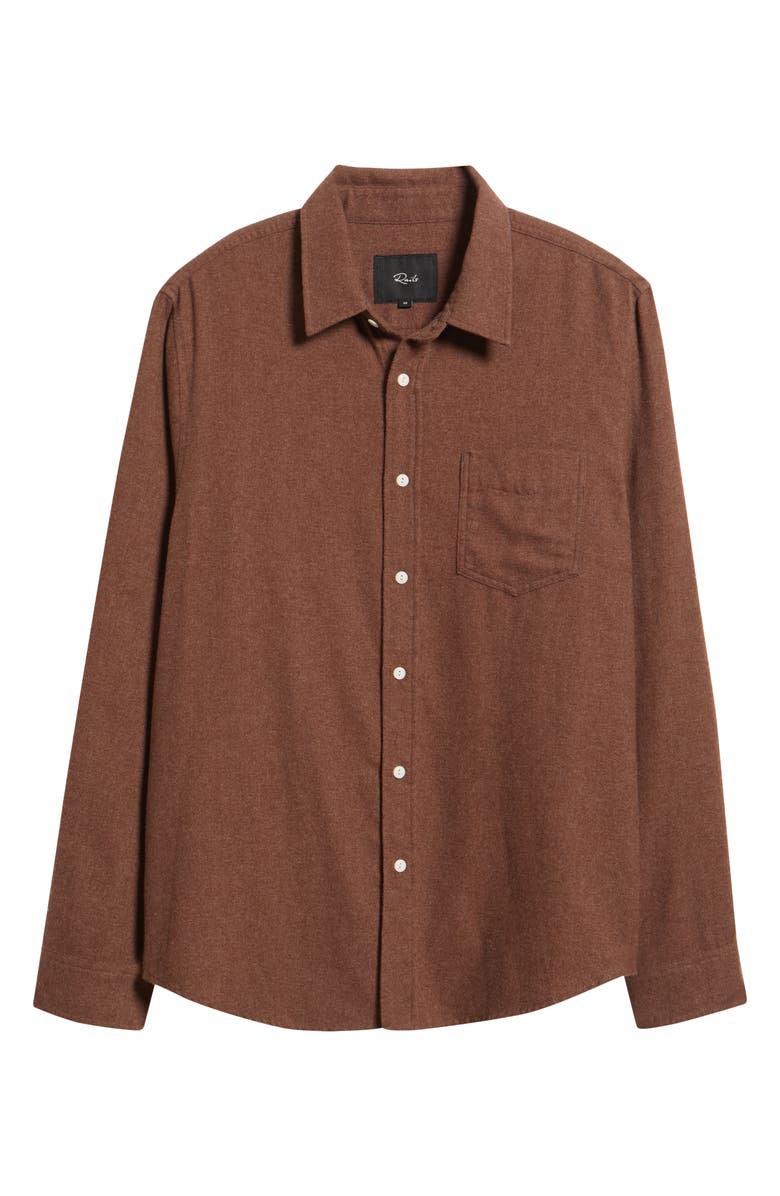 Rails Runson Relaxed Fit Flannel Button-Up Shirt, Alternate, color, Mahogany Heather