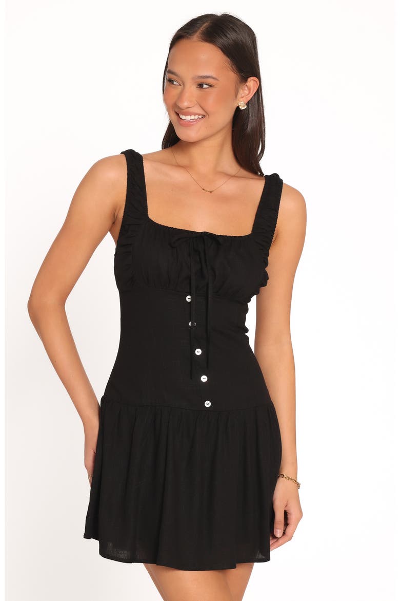 Miley Sleeveless Minidress, Alternate, color, BLACK