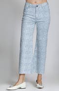 APNY Print Crop Wide Leg Jeans