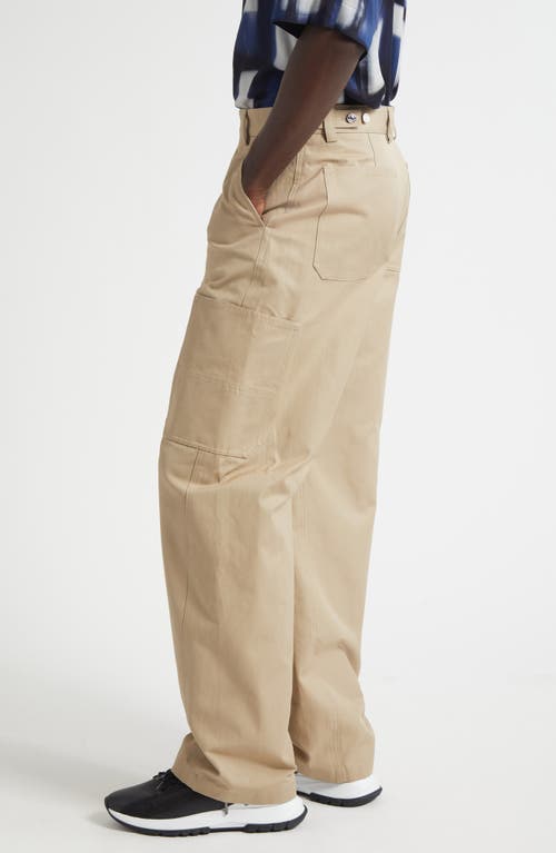 Givenchy Wide-leg Cotton-canvas Cargo Trousers In Neutral
