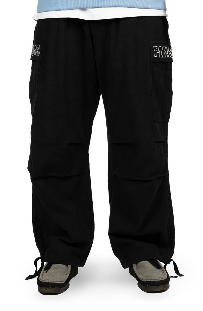 PLEASURES Visitor Wide Leg Cargo Pants, Main, color,