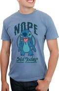 Lilo & Stitch Mens Lilo & Stitch Nope Not Today Tongue Out Stitch T Shirt