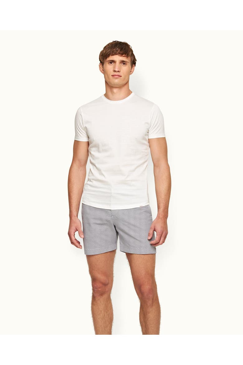 Ob T Mercerised Tailored Fit Crew Neck Cotton T-Shirt, Main, color, WHITE
