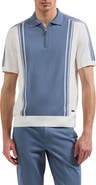Bugatchi Quarter Zip Cotton Polo Sweater