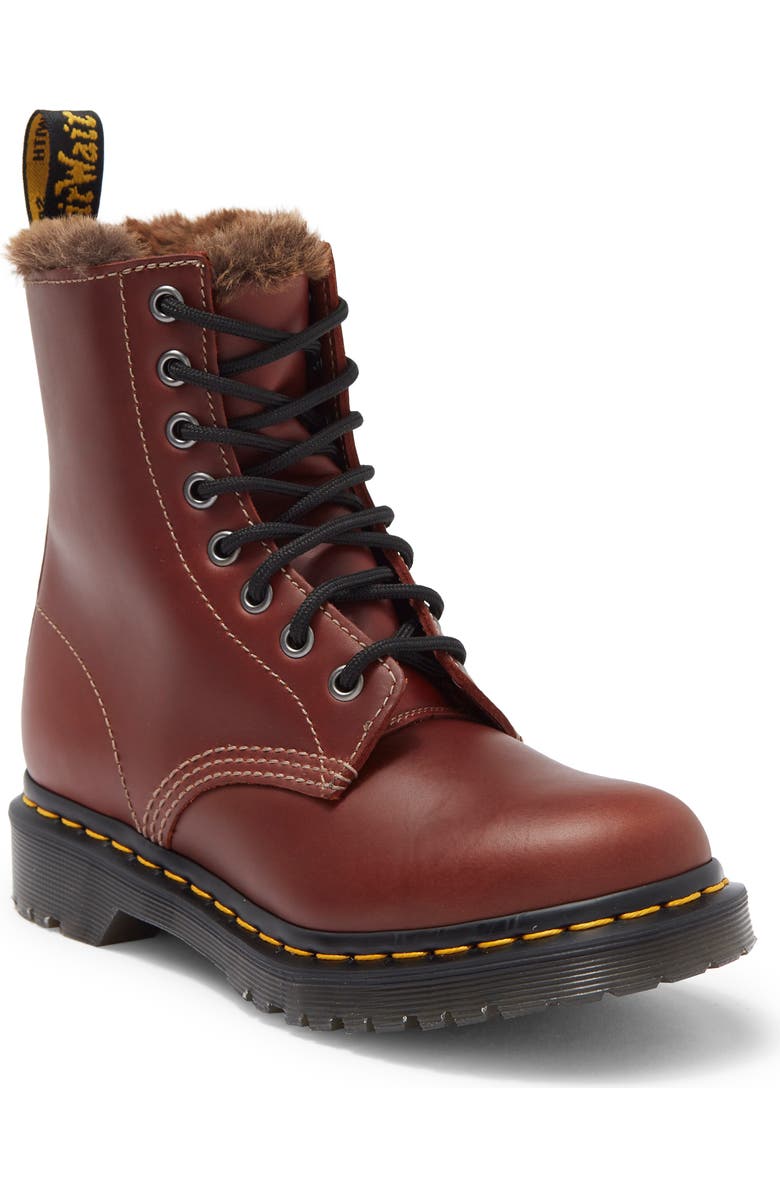 Dr. Martens 1460 Serena Aburzzo Lug Sole Leather Boot, Main, color,