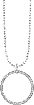 LAGOS Caviar Spark Diamond Circle Pendant Necklace