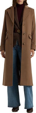 Lauren Ralph Lauren Longline Wool Blend Reefer Coat