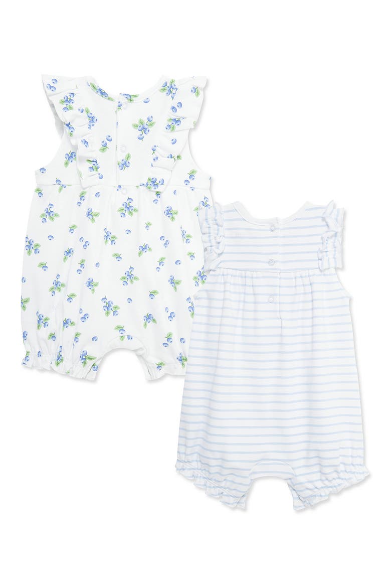 2-Pack Cotton Bubble Rompers, Alternate, color, BLUE