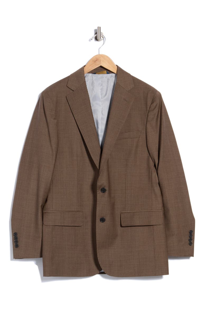Classic Fit Suit Jacket, Main, color, BROWN MINI HT