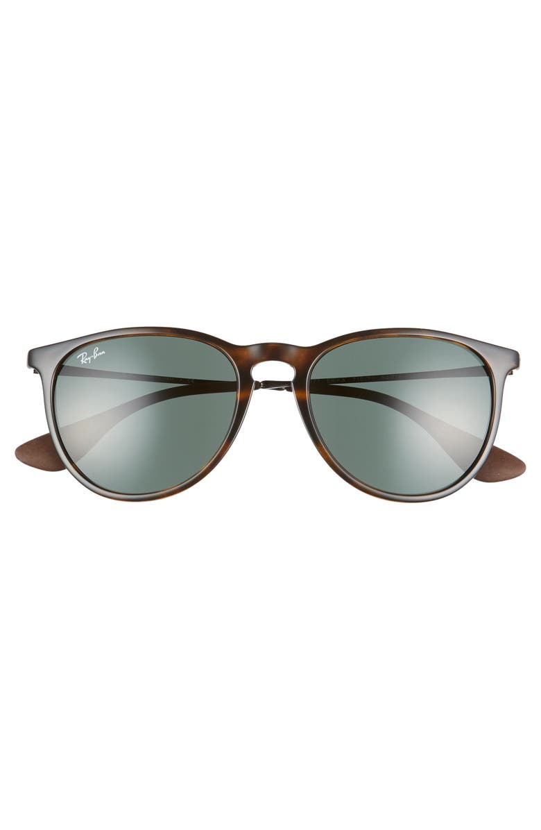 Ray-Ban Erika 54mm Sunglasses, Alternate, color, Lite Havana/ Green Solid