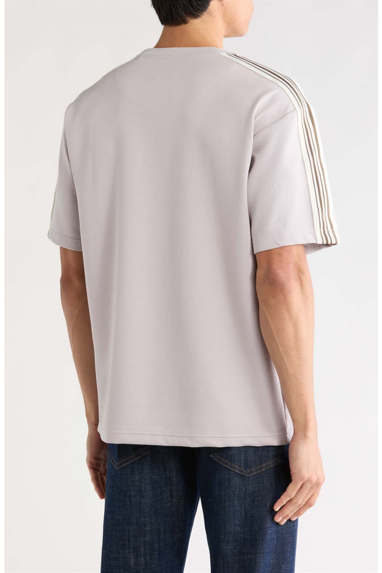 Shoulder Stripe T-Shirt, Alternate, color, GRAY