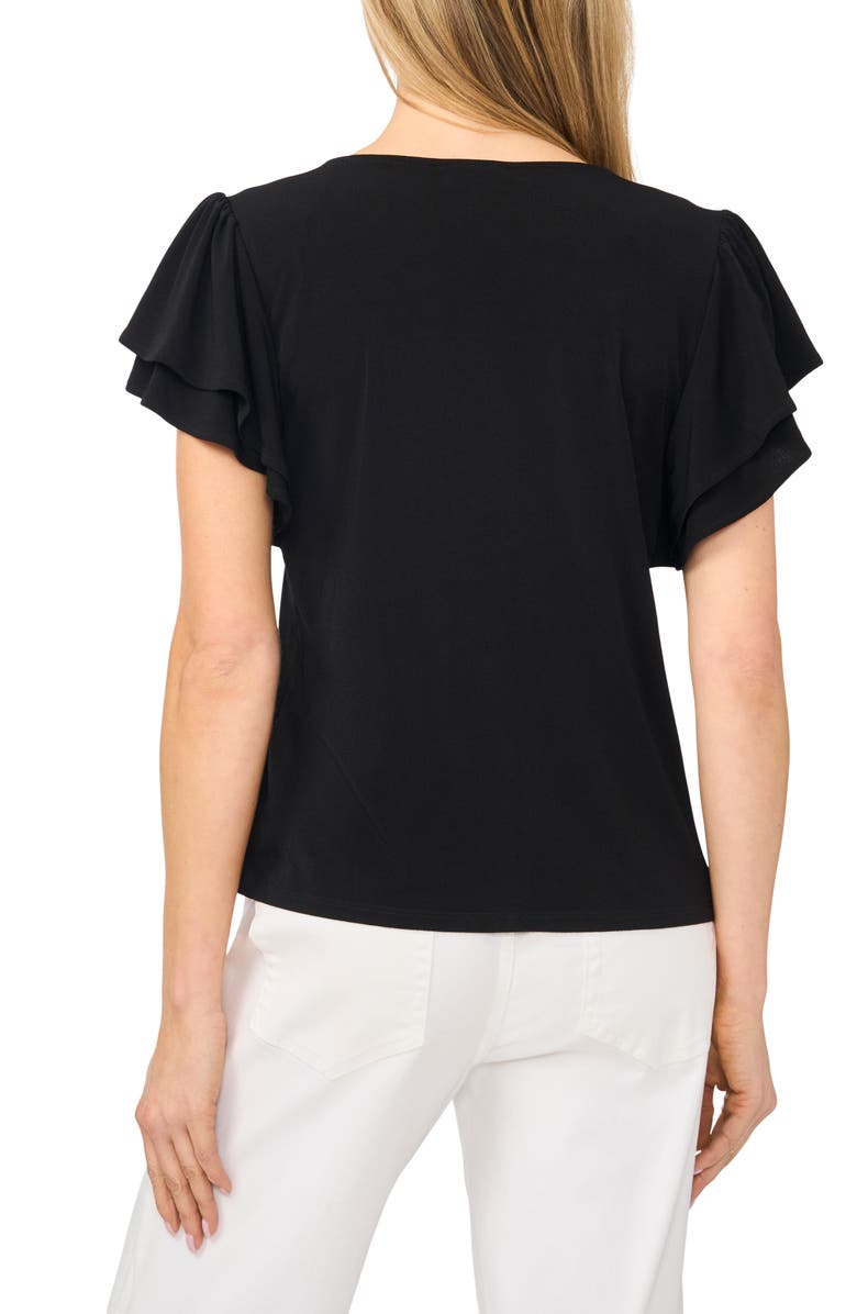 CeCe Flutter Sleeve Top, Alternate, color, 