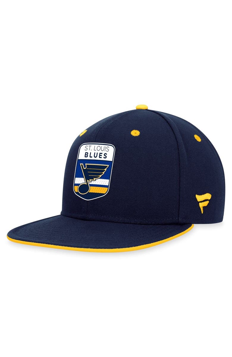 FANATICS Men's Fanatics Branded  Navy St. Louis Blues 2023 NHL Draft Snapback Hat, Main, color, 
