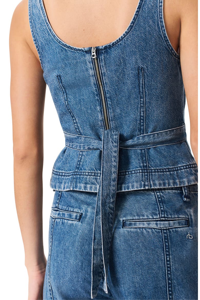 Estelle Featherweight Crop Denim Shirt, Alternate, color, BEEKMAN