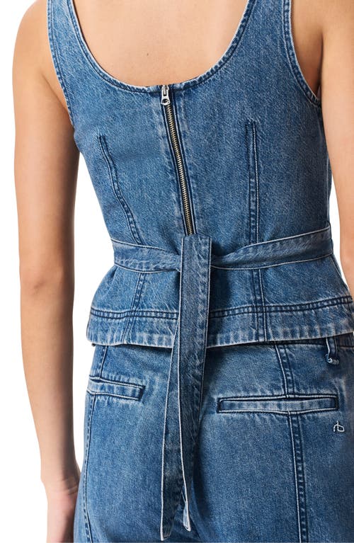 Rag & Bone Blue Ultra Featherweight Estelle Denim Top In Beekman