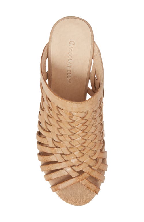 Chocolat Blu Walda Platform Wedge Sandal In Brown