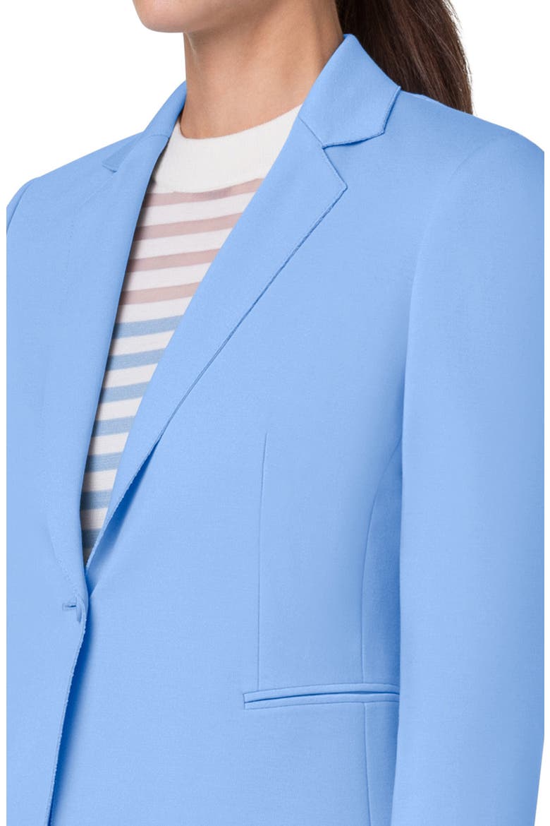 One-Button Double Face Blazer, Alternate, color, SKY