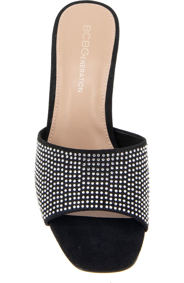 BCBGeneration Giani Wedge Slide Sandal, Alternate, color, Black/Clear