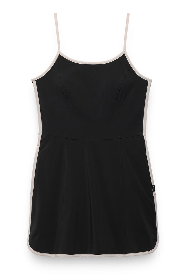 Railay Scallop Minidress, Alternate, color, BLACK