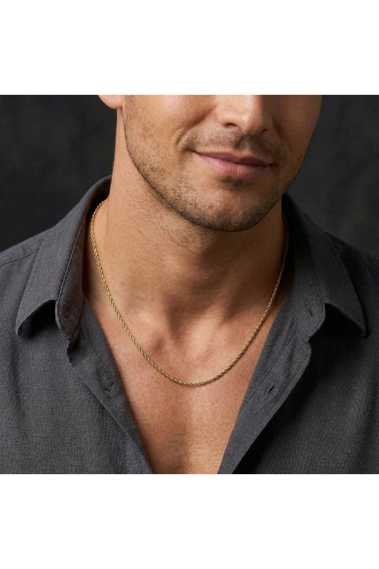 Men's 14k Gold Filled 6-mm Rope Chain Necklace, Alternate, color, 14k Yellow Gold