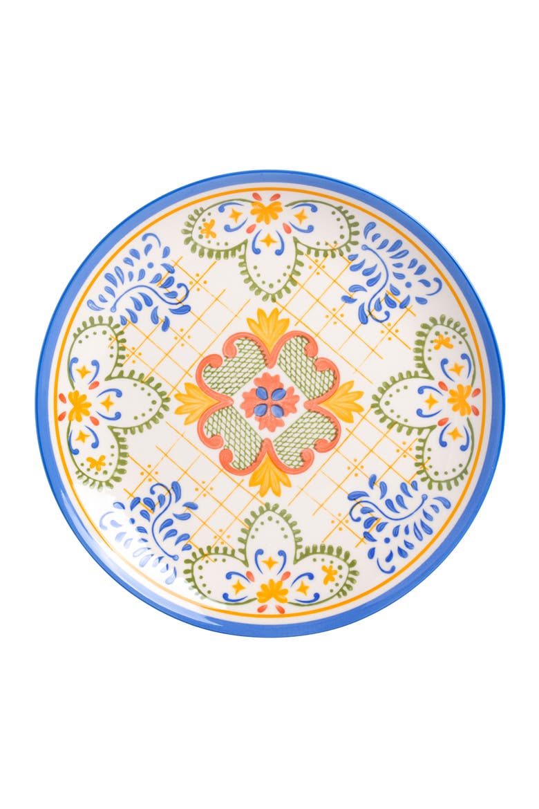 Tierra Tile 12 Piece Round Stoneware Dinnerware Set, Alternate, color, Assorted