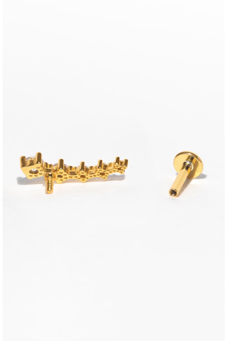 Estella Ear Crawler Flat Back, Alternate, color, GOLD