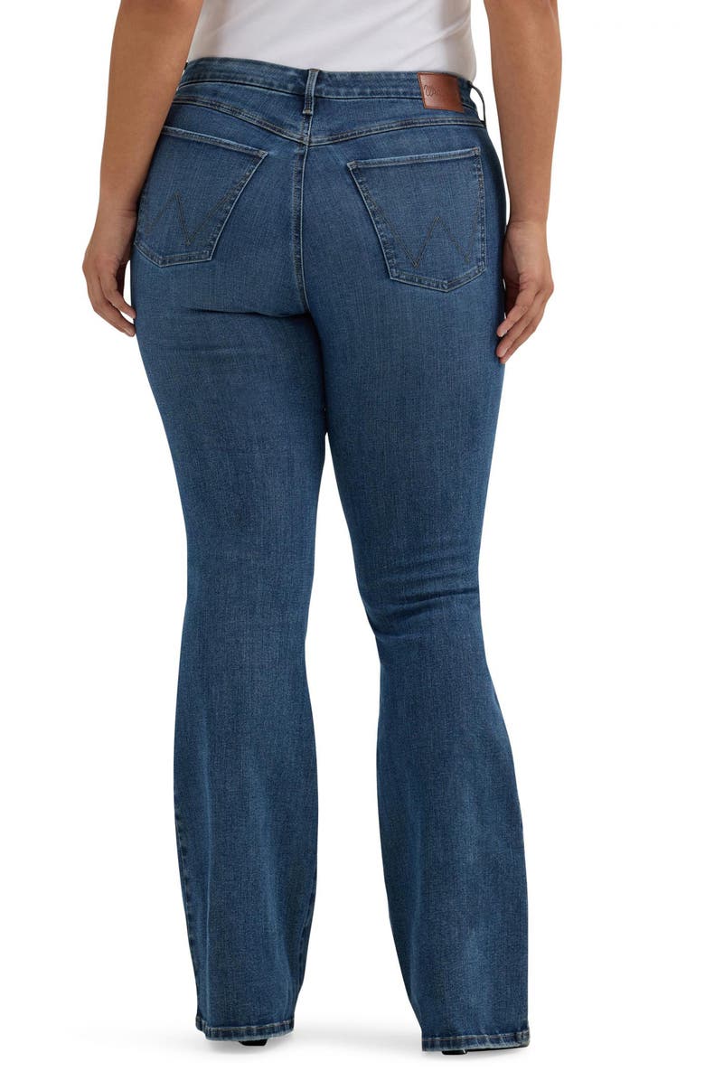 Wrangler Bespoke High Waist Flare Jeans, Alternate, color, Lily