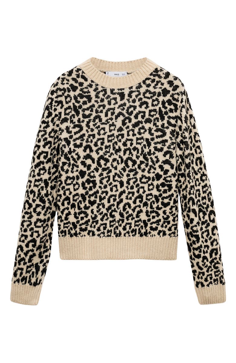 MANGO Contrast Trim Sweater, Alternate, color, 