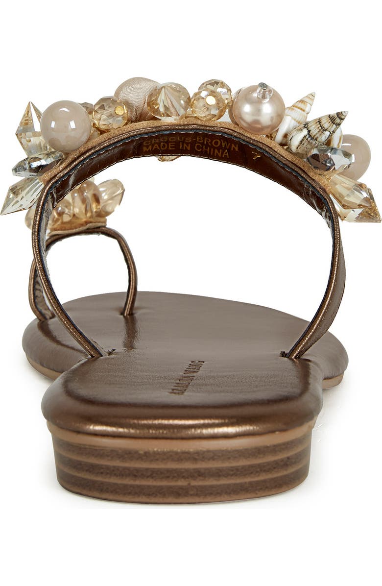 AZALEA WANG Crocus Slide Sandal, Alternate, color, Brown