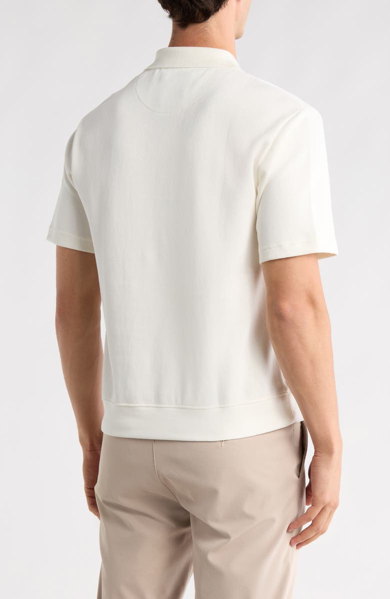 DENIM AND FLOWER Regular Fit Cotton Polo, Alternate, color, Off White