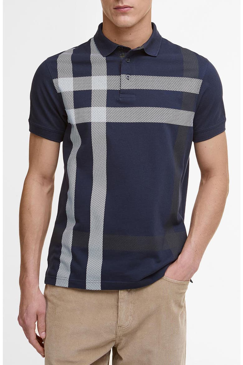 Blaine Tartan Polo, Main, color, NAVY