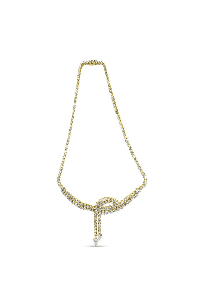 Haus of Brilliance 14k Yellow Gold 17.0 Cttw Diamond Double Row Lariat Tennis Necklace, Alternate, color, Yellow
