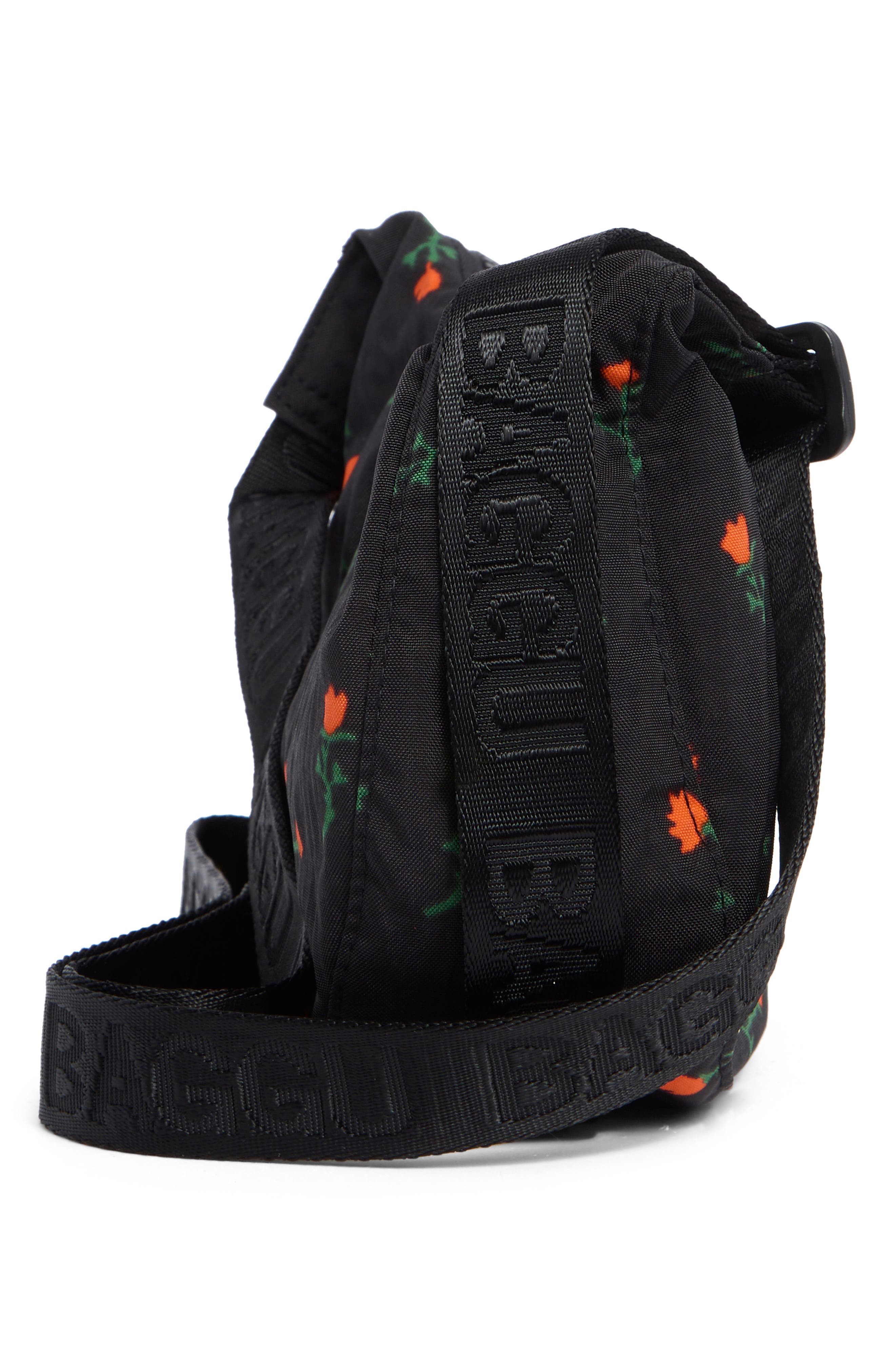 Small Nylon Crescent Bag, Alternate, color, PAINTED WILDFLOWER