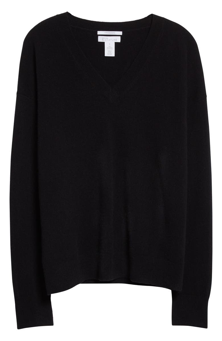 Nordstrom Signature Cashmere V-Neck Sweater, Alternate, color,