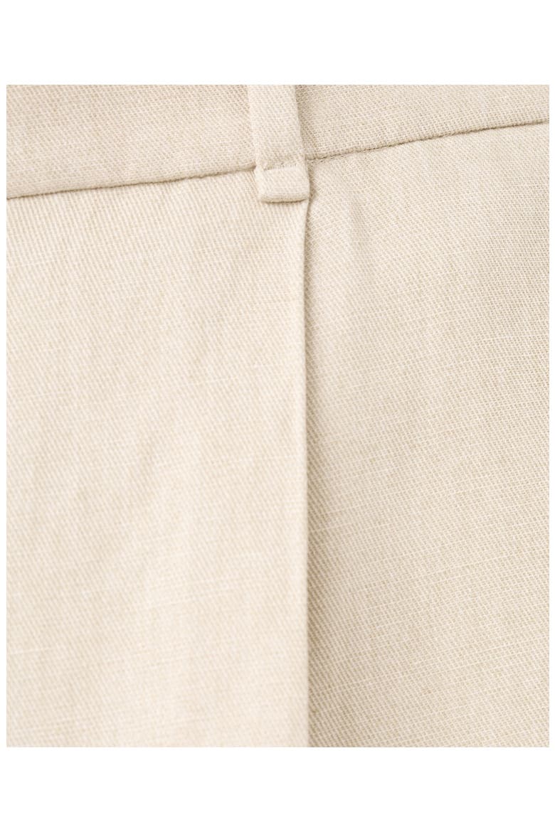 Straight Fit Pleat Front Pants, Alternate, color, SAND