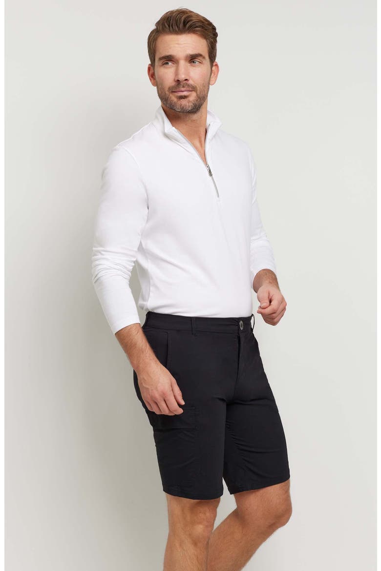 Charlie Zip Pima Top, Alternate, color, White