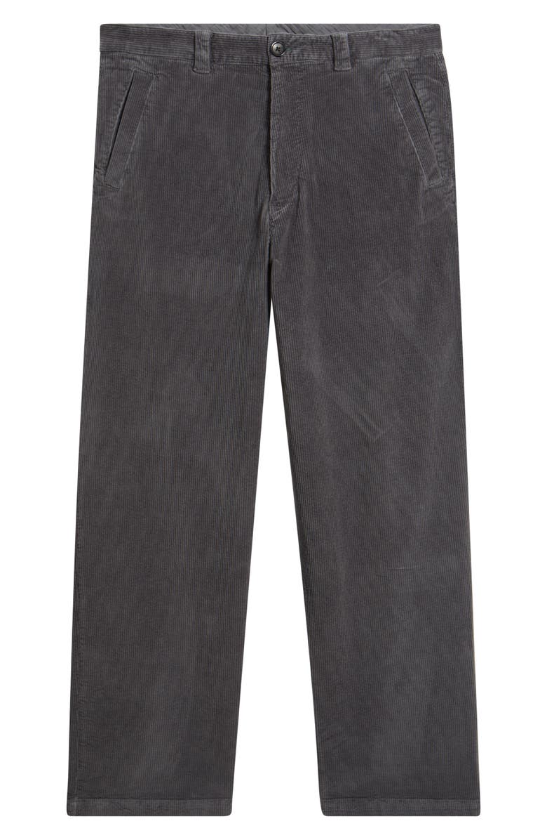 PS Paul Smith Stretch Organic Cotton Corduroy Workwear Chinos, Alternate, color, Slate