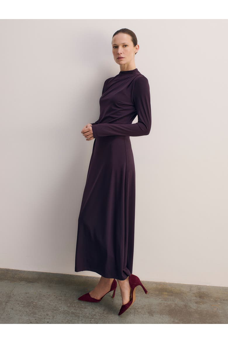 Rona Jersey Dress, Alternate, color, Purple
