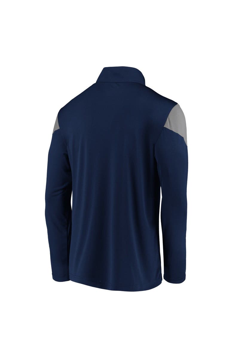 FANATICS Men's Fanatics Branded Navy Dallas Cowboys Primary Team Logo Quarter-Zip Jacket, Alternate, color, 